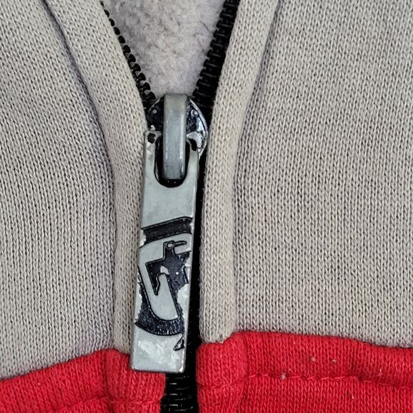 TapOut Hoodie XL 23x25 Colorblock Black Red Gray - Picture 11 of 15